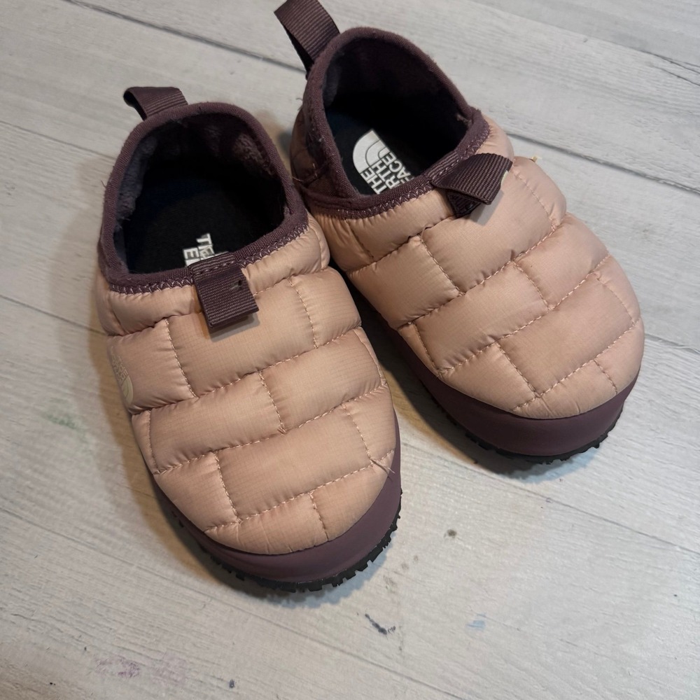 THE‎ NORTH FACE thermal traction mule Slipper shoes pink moss fawn grey kids 11